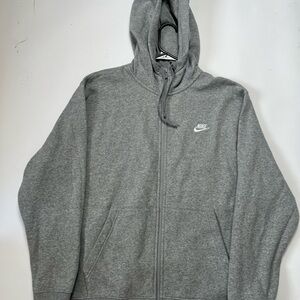 Nike Gray Full-Zip Hoodie